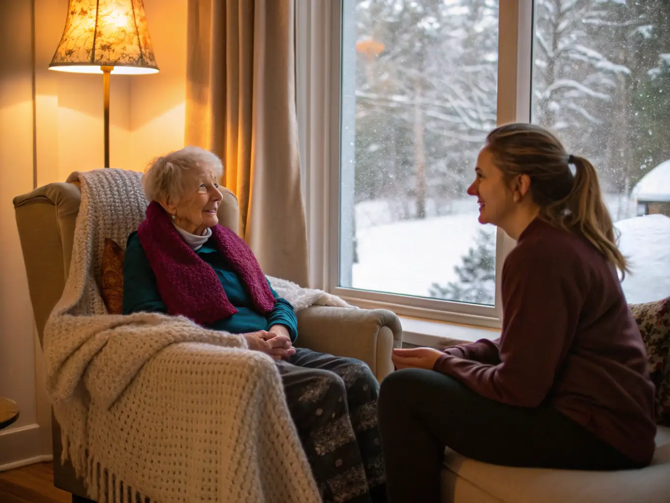 A photograph capturing a group of students attentively listening to a Holocaust survivor share their personal story during an AFMD-organized educational event.